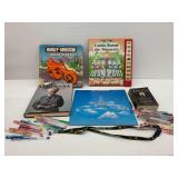 Five Books with Record, Lanyard, and Pens