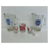 Advertising Glasses and Pitchers