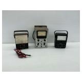 Three Volt Ohm Meters Including Simpson 260 and RCA WV-38A