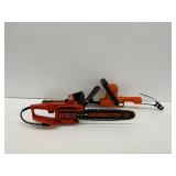 Remington Chainsaw and Black and Decker Hedge Trimmer...work