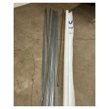 Group of Rods (longest 9 ft.) and DuPont Tuvek Homewrap