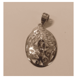 Sterling Silver Pendant with Amethyst Gemstone