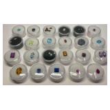 Loose Gemstones Including Diamonds and Garnets