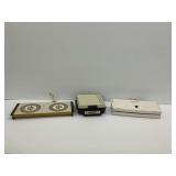 Three Kitchen Small Appliances Including Munsey Belgian Waffler and Warm-O-Tray