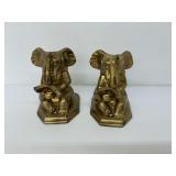 Pair of Metal Elephant Bookends
