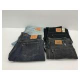 Four Pairs of Men's Size Levi Strauss and Company Jeans