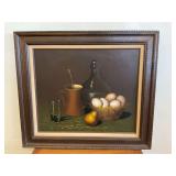 Framed Still Life Oil Painting Signed De Mazia