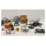 Hanson Dairy Scale, Black and Decker Air Compressor, Fan, and Other Items