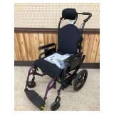 Quickie Iris Tilt-in-Space Wheelchair with ROHO Dry Floatation Cushion