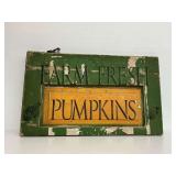Farm Fresh Pumpkins Wooden Sign