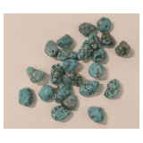 Pre-Drilled Turquoise Gemstone Beads … 131.0 Carats