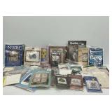 Assortment of Needlepoint and Cross Stitch Kits