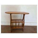 Wooden Magazine Stand End Table