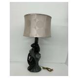 Ceramic Black Panther Figural Table Lamp…Works