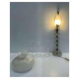 Glass Lamp with Shades…works