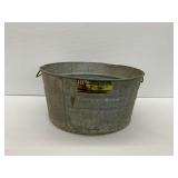 J and L Steel Round Tub with Label