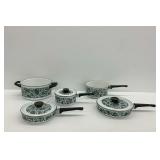 Five Piece Enamel Coated Cookware Group