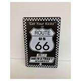 Get Your Kicks on Route 66 Metal Sign … 8 x 12 in.