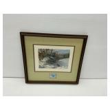 Framed Owen Gromme Print with Stamp