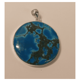 Turquoise and Silver Pendant