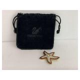 Swarovski Starfish Brooch with Bag