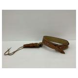 Leather Holster Belt with Cartridge Holder