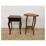 2 Wooden Side Tables...see description and photos