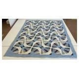 Hand Stitched Fan Pattern Quilt