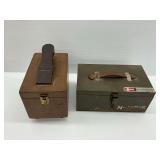 Lettering and Stencil Kit and Shoe Shine Box