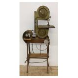 Band Saw with Wooden Stand...powers on