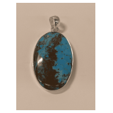 Sterling Silver and Turquoise Pendant