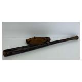 Vintage Baseball Bat and Glove...see description