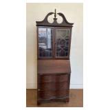 Vintage Secretary Desk with Hutch and Key...see description