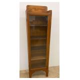 Display Cabinet with Wooden Frame and Glass Door...see description