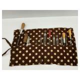 Metal Files with Wooden Handles and Storage Wrap