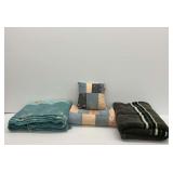 Two Blankets and Quilt with Matching Pillow