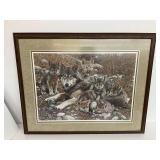 Carl Brenders Print of Wolf Family…see photos