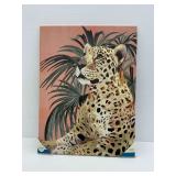 Leopard and Palm Tree Art