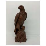 Red Mill Handcrafted Pecan Resin Eagle Sculpture