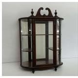 Wooden Curio Cabinet with Glass Door