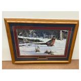 'Fenceline Strut' by Wilhelm J. Goebel Framed Print