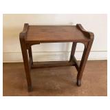 Wooden Side Table with Raised Edges