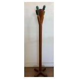 Wooden Coat Tree with Insulators