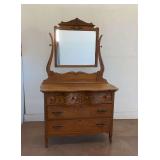 Antique Dresser with Mirror