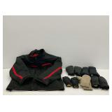 Jacket and Several Pairs of Gloves