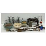 Pottery, Garden Art, and Gardening Tools