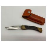 Schrade Folding Knife with Sheath