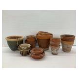Group of Planters and Drip Trays