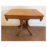 Victorian Eastlake Parlor Table