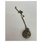 Bronze Colored Snake Themed Metal Pocket Watch